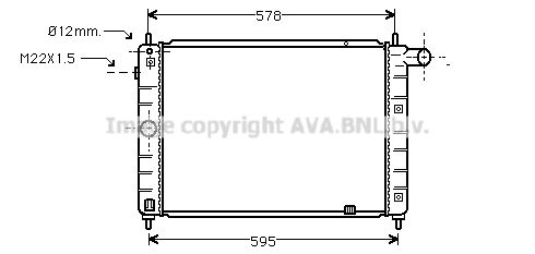 AVA QUALITY COOLING Радиатор, охлаждение двигателя OLA2122